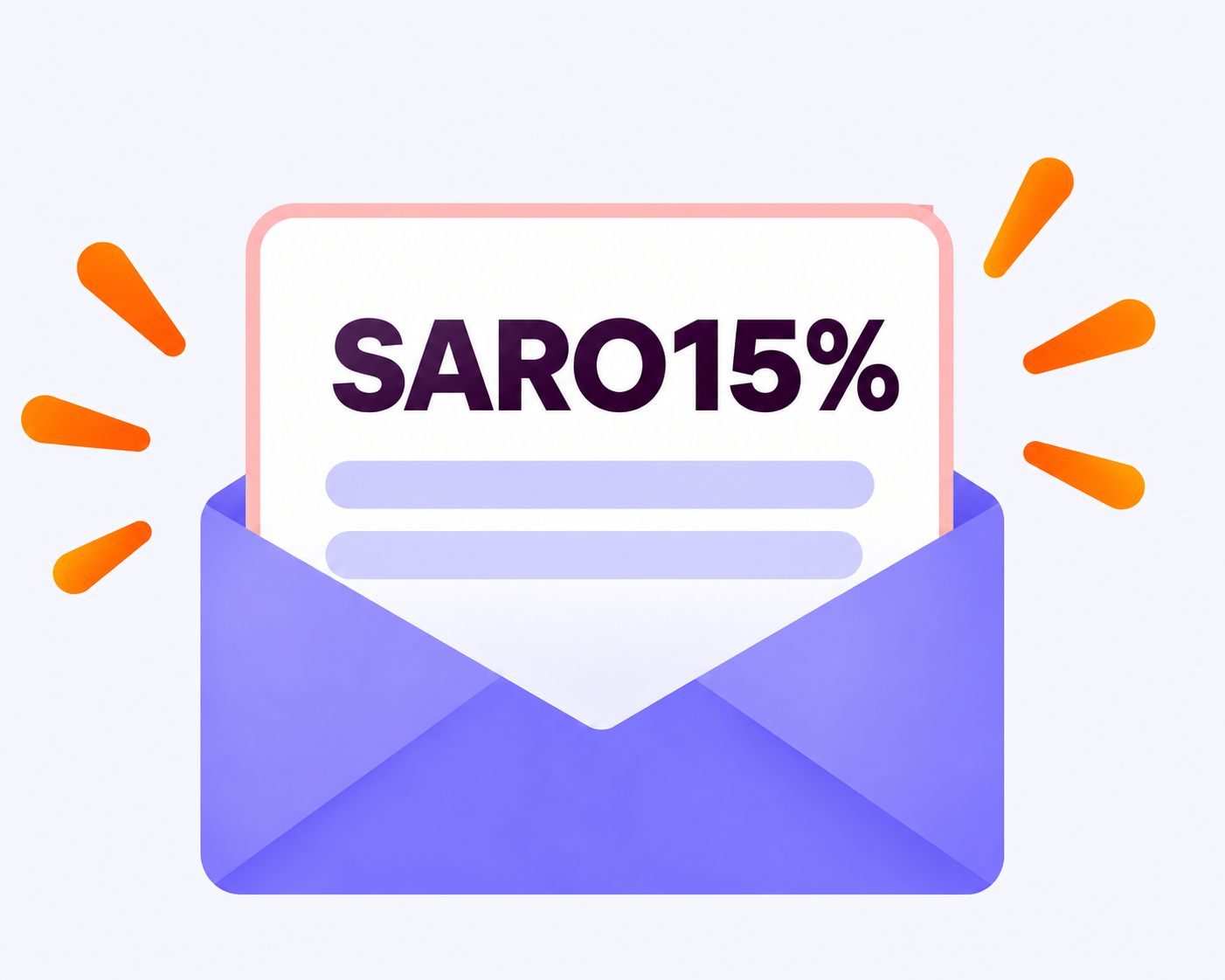 Referral code envelope illustration